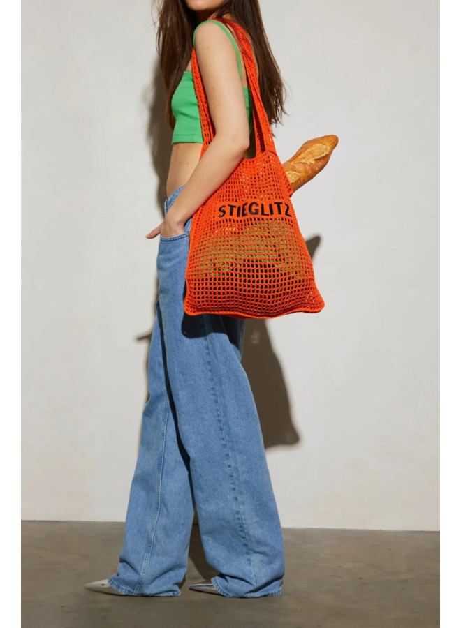 Noe Crochet Bag - Orange
