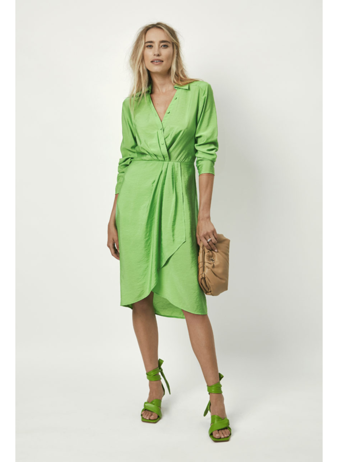 Suka Midi Dress - Green Flare