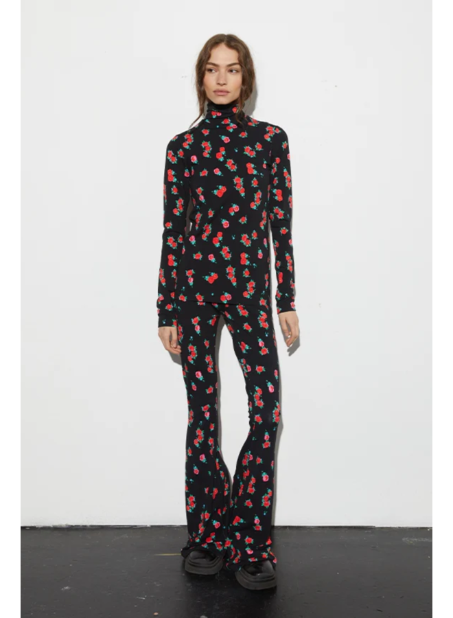 Violetta Flared Leggings - Black