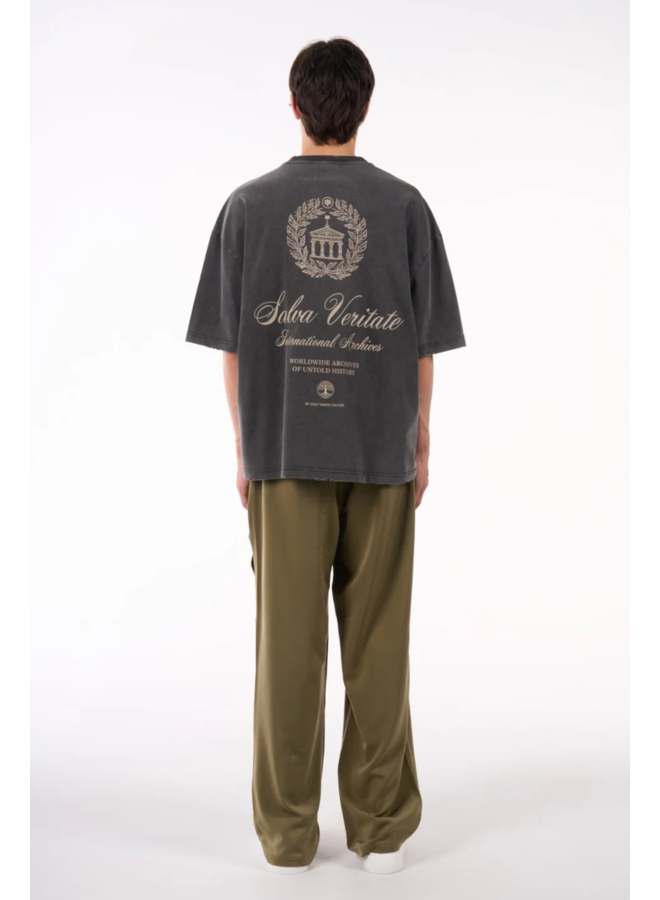 Ortzi International Archives Tee - Washed Black
