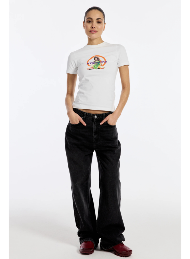 Aimee Shortsleeve Top - White