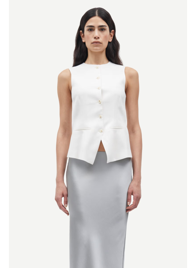 Saruma Vest - Egret