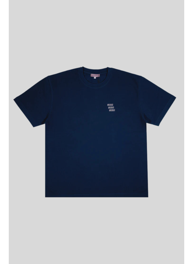 Piquet Basic Tee - Navy