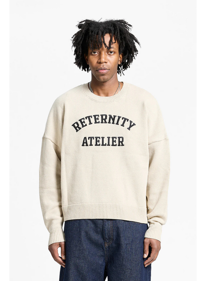 Événie Logo Knit Sweater - Cream