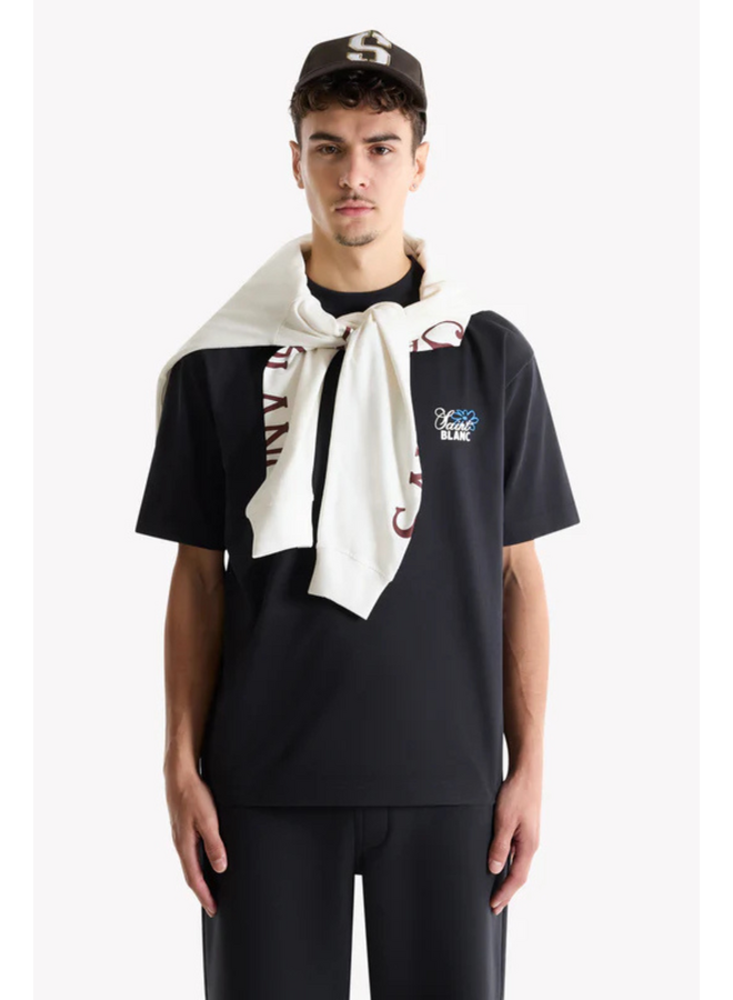 Flower T-Shirt - Caviar