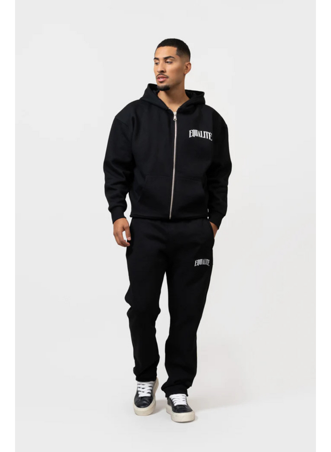 Oliver Full Zip Hoodie - Black