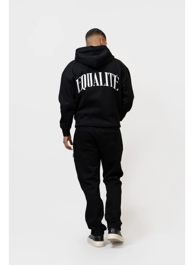 Oliver Full Zip Hoodie - Black