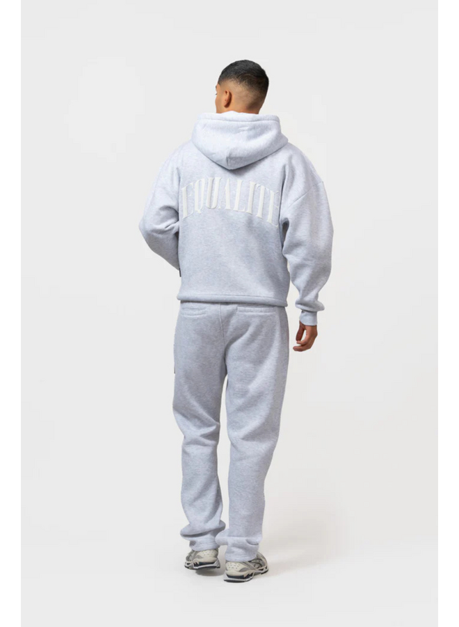 Oliver Full Zip Hoodie - Melange Grey