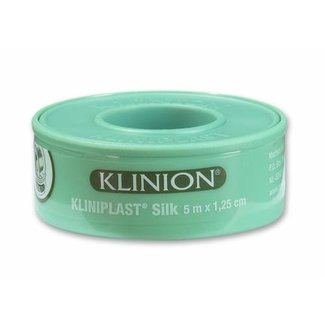 Klinion Klinion adhesive plaster artificial silk with ring 5m x 1.25cm 18 pieces