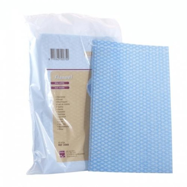 washand non-woven blauw