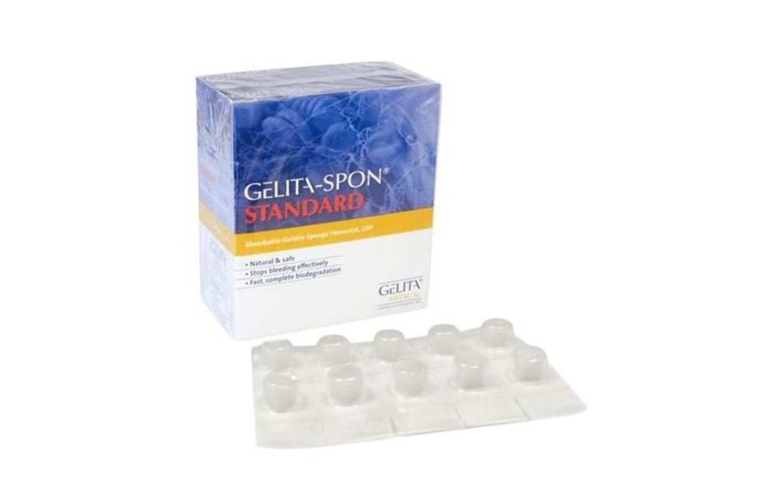 Gelita-Spon dentaaltampon 10mm steriel - 50stuks