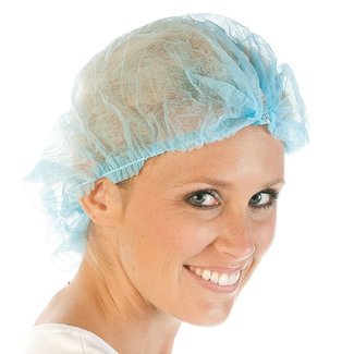 Huismerk Hair nets blue 100 pieces