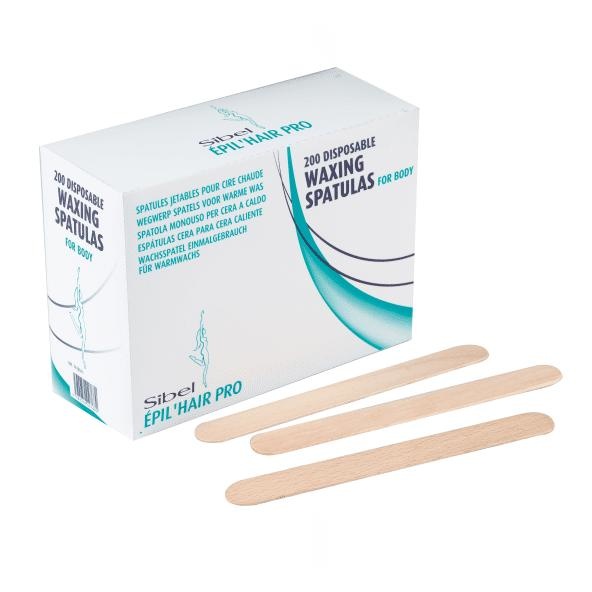 Sibel Hars spatels hout 200 stuks - 15cm