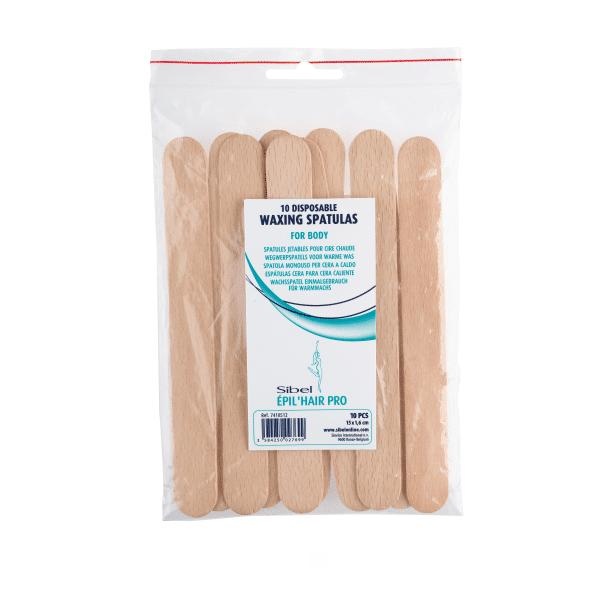Sibel Hars spatels hout 10 stuks