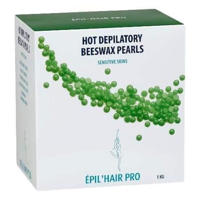 Perles de résine peau sensible verte 1KG