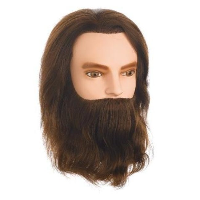 Practice head Karl beard and mustache 30-35 cm