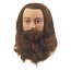 Sinelco Practice head leif classic beard and mustache 20-25 cm
