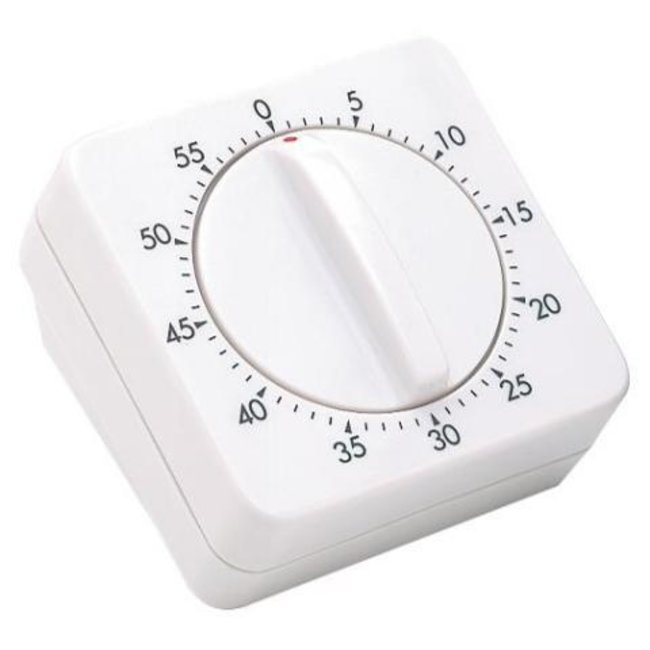 Manual clock white