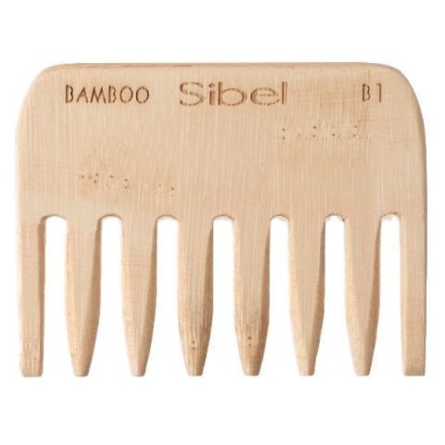 Bamboo b1 anti-static wooden afro comb sibel