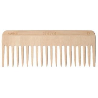 Sinelco Bamboo b3 anti-static wooden afro comb sibel