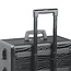 Croco aluminum case with 3 storage levels 63X36X22CM SIBEL