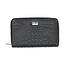 Wallet 6 black bag in matte croco for 6 scissors-sibel