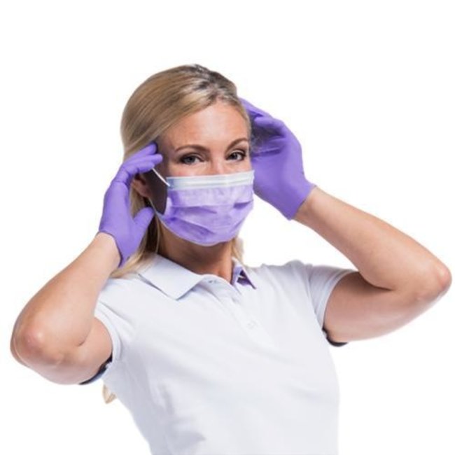 Comforties Soft nitrile Easyglide and Grip Lilac 100 pieces