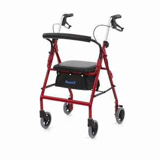 Romed Romed Reliance rollator met zitting Zwart