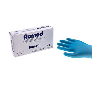 Romed Romed vinyl gloves powdered blue 100 pieces