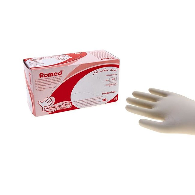 Gants Romed en latex non poudrés