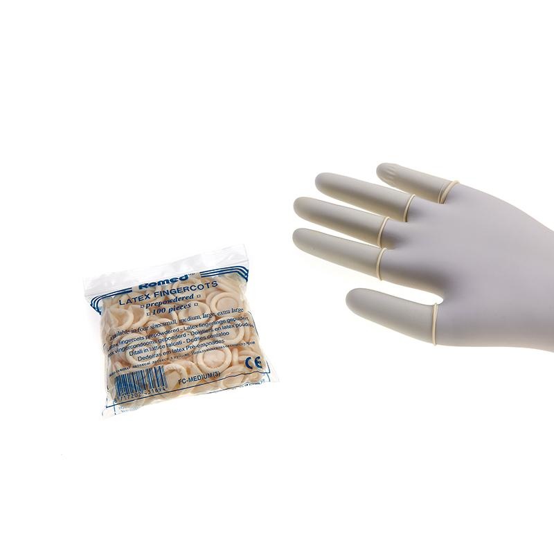 Romed Romed latex vingercondooms small, foto 2 van 2