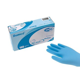 Romed Romed nitril handschoenen blauw (premium) 100 stuks