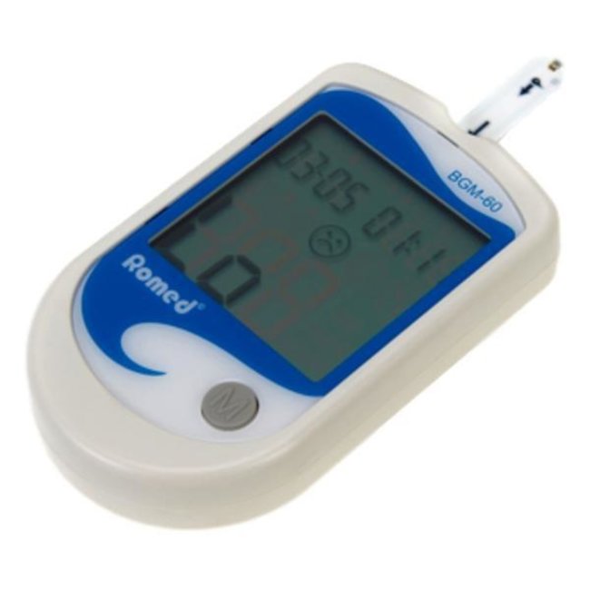 Romed Bloedsuikermeter / Bloedglucosemeter met teststrips