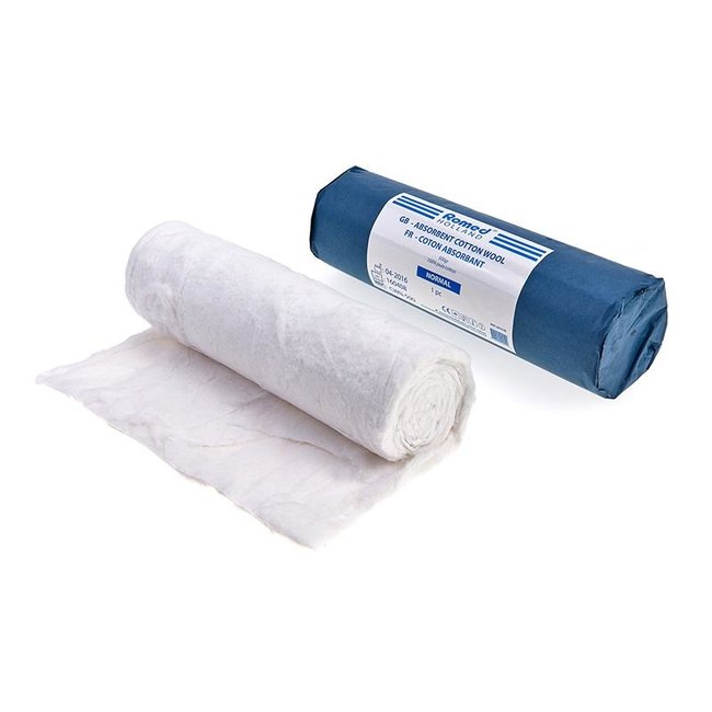 Romed wadding, cotton, absorbent o