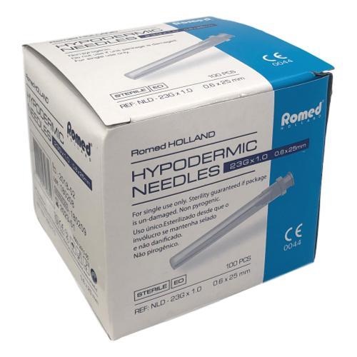 Romed Romed 100pcs Injection Needles 23G x 1, foto 3 van 3