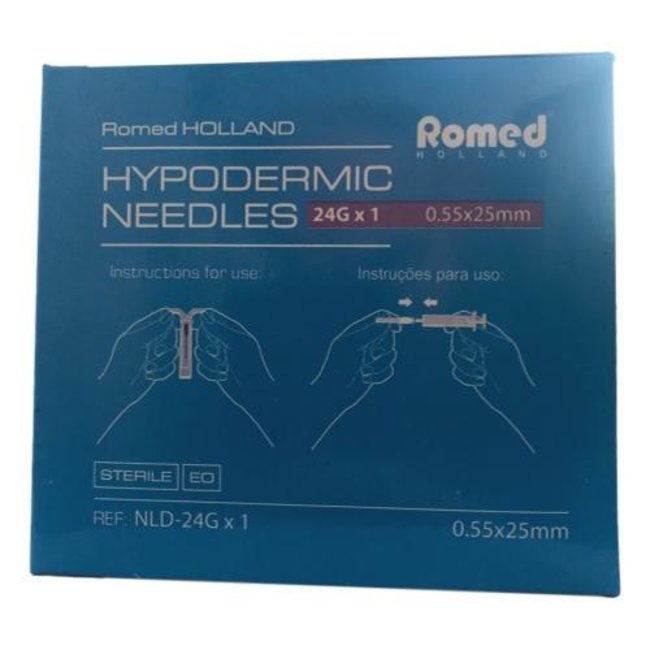 Romed 100st injectienaalden 24G x 1