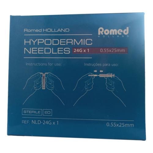 Romed Romed 100pcs Injection Needles 24G x 1, foto 2 van 3