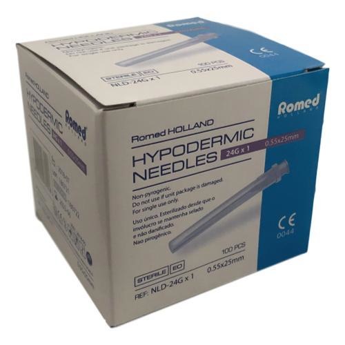 Romed Romed 100pcs Injection Needles 24G x 1, foto 3 van 3