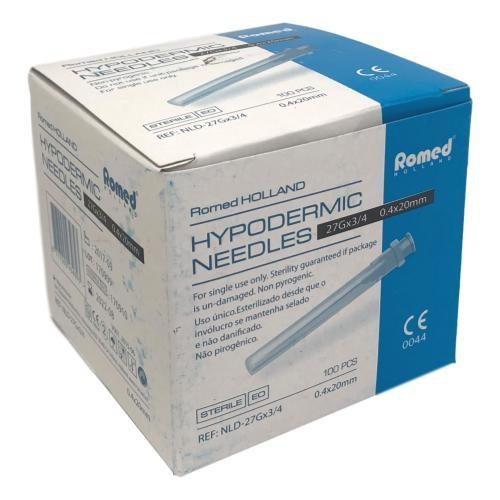 Romed Romed 100pcs injection needles 27G x 0.75, foto 3 van 3