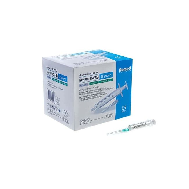 Romed 20ml injectiespuiten met naald 50 stuks