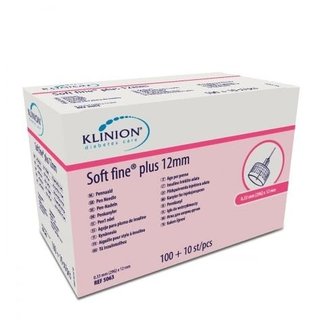 Klinion Klinion Diabetes Care Soft fine Plus pennaalden 0,33mm (29G) x 12mm