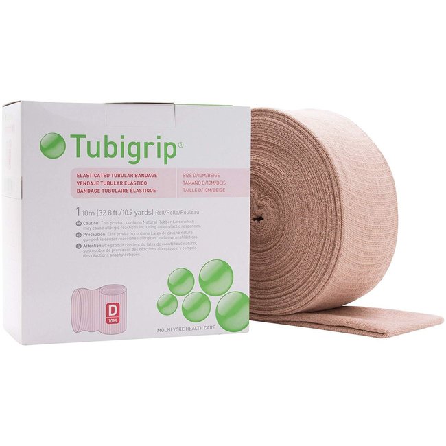 Tubigrip Tubular bandage compressive Skin color Size D - 10 meters