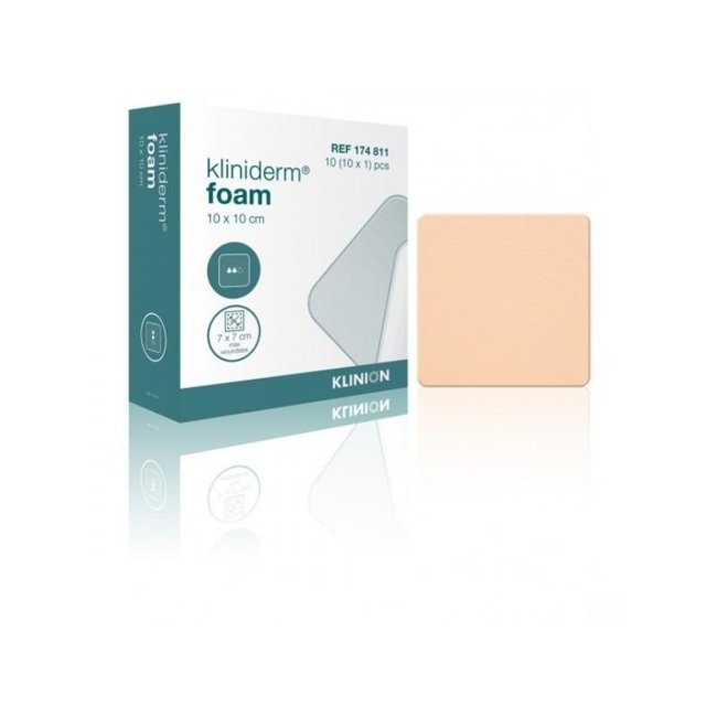 Kliniderm Foam schuimverband 10x10cm