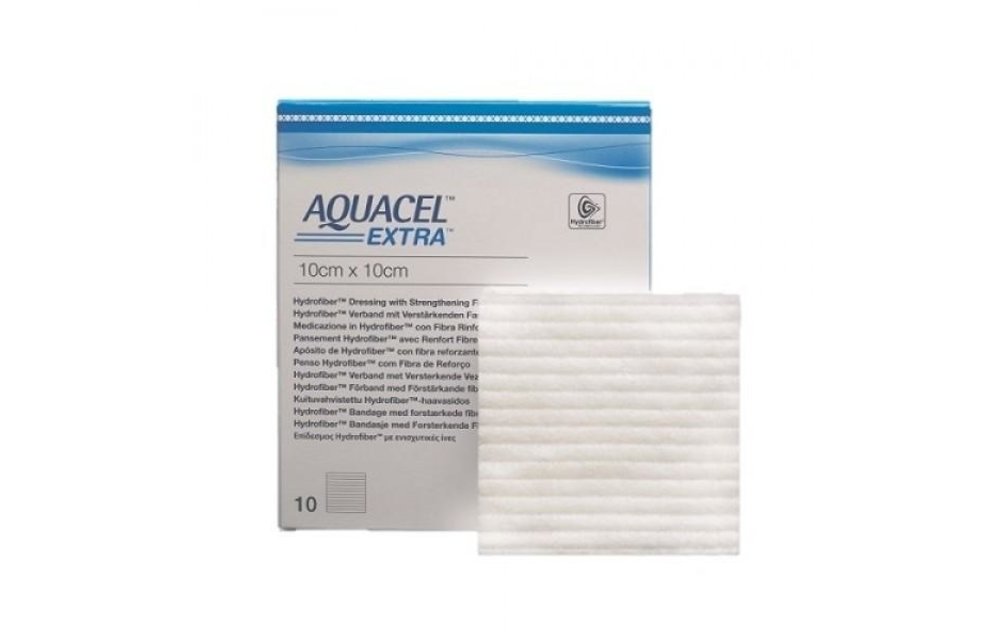 Aquacel Extra Hydrofiber wondverband steriel 10x10cm