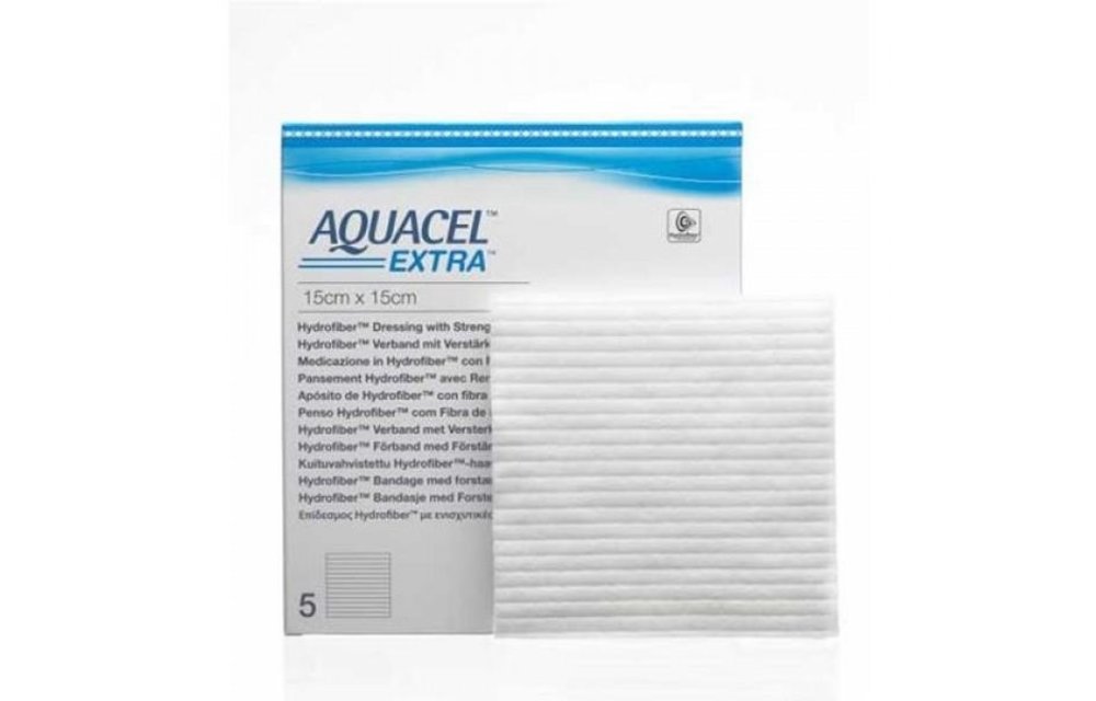 Aquacel Extra Hydrofiber wondverband steriel 15x15cm
