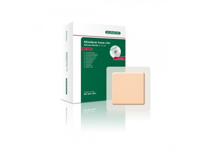 buy Kliniderm Foam Silicone Lite foam dressing with Border 4x5cm? Order at Degros Degros