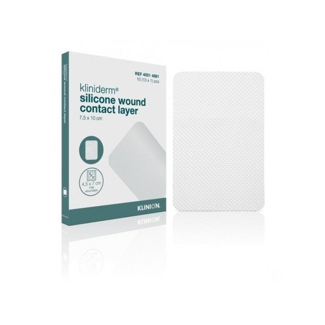 Kliniderm silicone wound contact layer 7.5x10cm