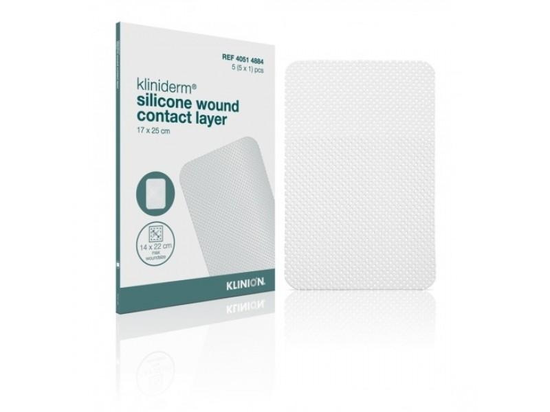 Klinion Kliniderm silicone wound contact layer 17x25cm