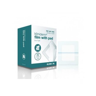 Klinion Klinion Kliniderm Film with Pad wound plaster sterile 5x7.2cm