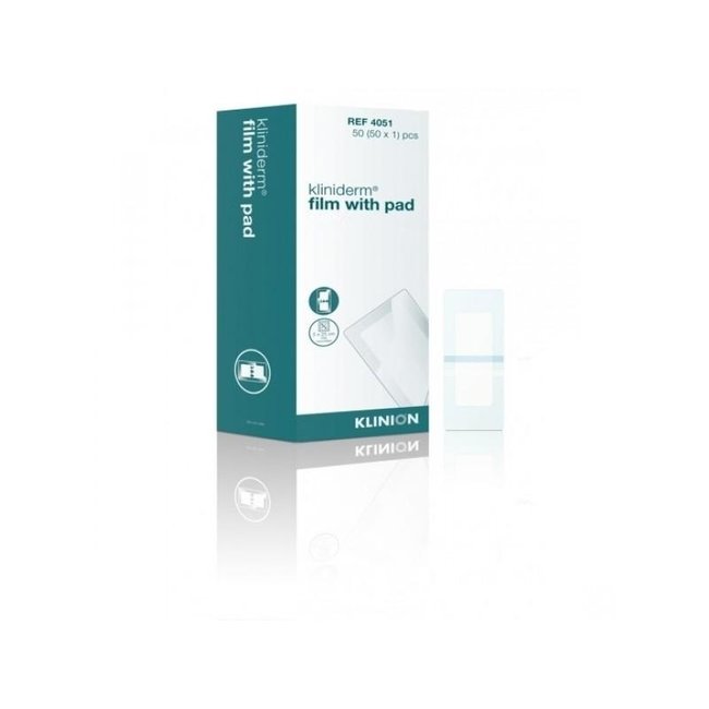 Klinion Kliniderm Film avec compresse pansement stérile 15x20cm (50 pièces)